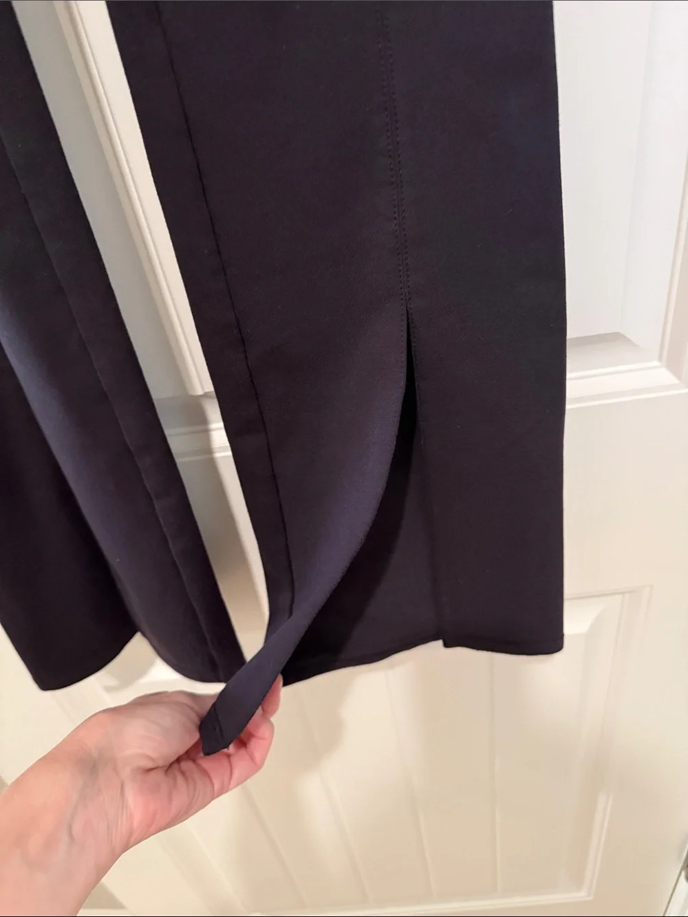 Alo Yoga Black High Waist Split Hem Flare Leggings
